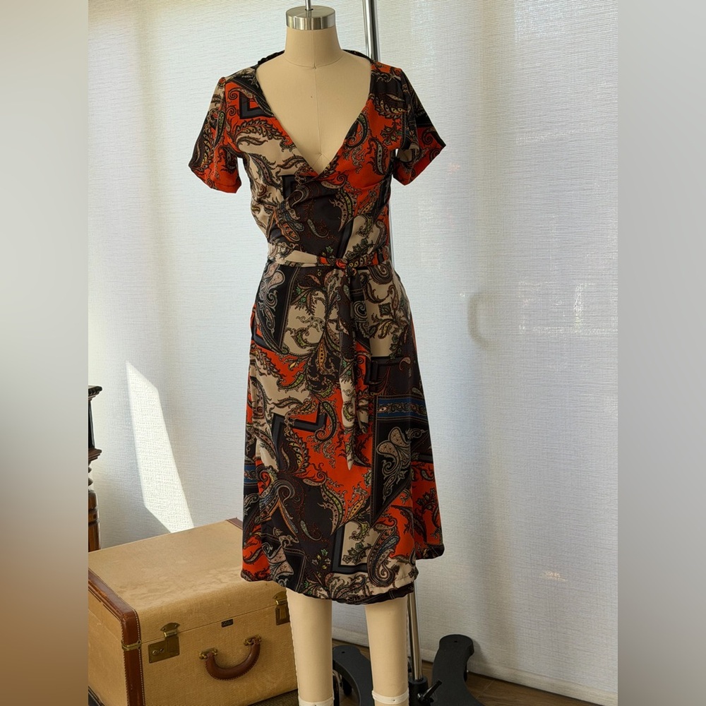 Jennafer Grace Paisley Wrap Dress